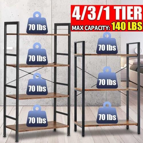 Max 140lbs Storager Metal Heavy Multi-Purpose Home Kitchen Living Room Storage Shelf Units Kitchen Furniture Holder Organizer