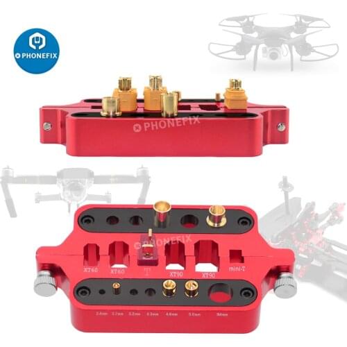 RC Metal Red Welding Soldering Tool Holder RC Car Drone Boats Model Repair Tool for XT60 XT90 Deans Banana T Plug Connector