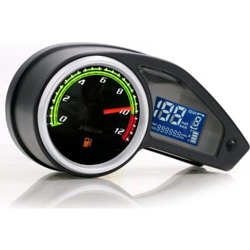 Multifunctional Motorcycle Dashboard Digital Speedometer Water Thermometer