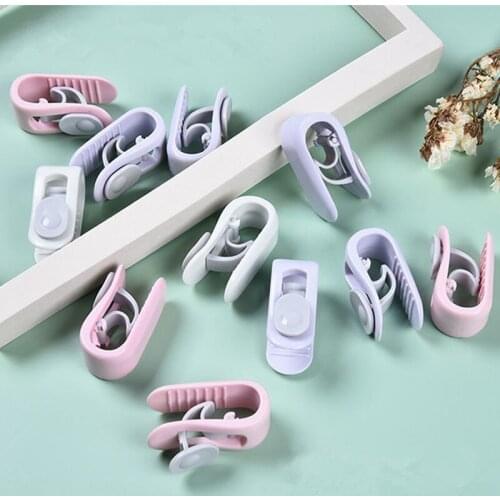 2/6 Pcs Non-Slip Quilt Blanket Clip Duvet Quilt Clips Plastic Blankets Fastener Clip Cover Duvet Sheet Sleep Anti-Run Device