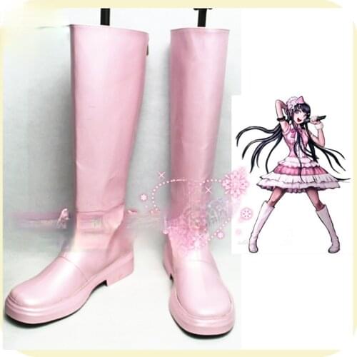 Dangan Ronpa Maizono Sayaka Anime Characters Shoe Cosplay Shoes Boots Party Costume Prop