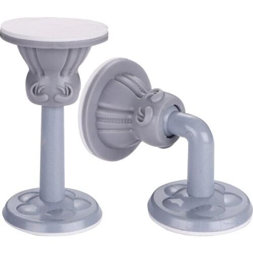 Punch-free, silent, anti-collision silicone door stopper, suction-type plastic toilet door stop, the door touches the door top