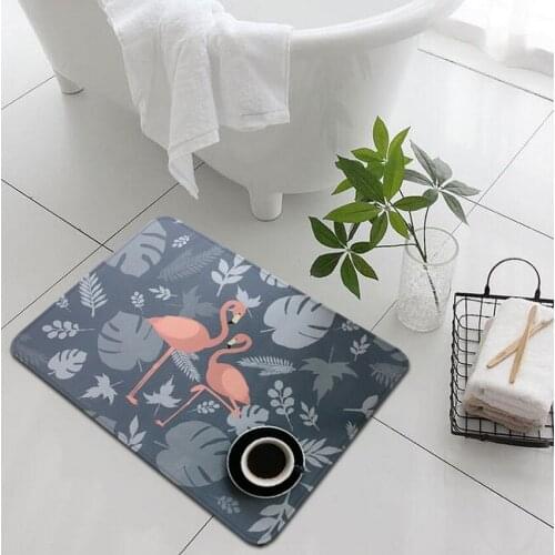 Simple Cactus Foot Mat Small Fresh Home Entrance Hallway Living Room Non-slip Protective Mat Welcome Mats for Front Door