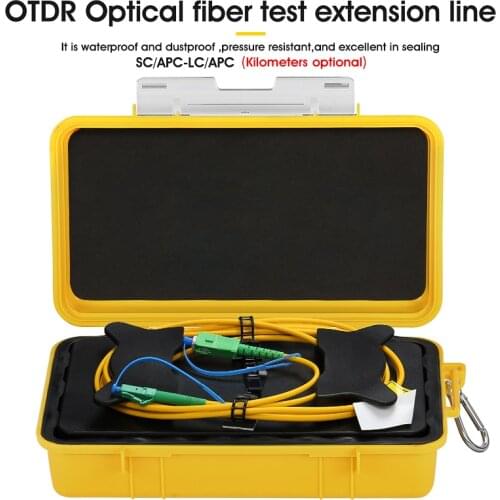 SC/APC-LC/APC OTDR Dead Zone Eliminator,Fiber Rings ,Fiber Optic OTDR Launch Cable Box 1km SM 1310/1550nm