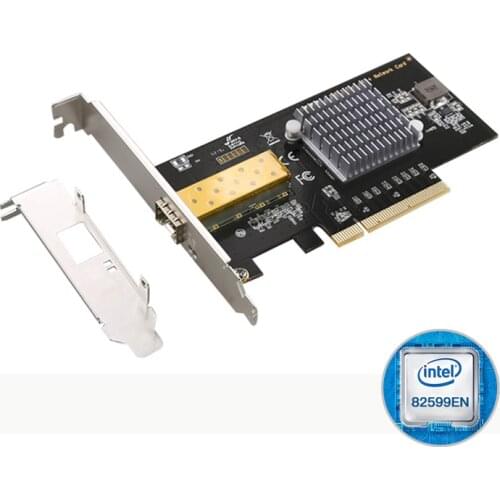 PoEPLUS PCI Express Network Card w/ SFP+ - PCIe x8 10Gb NIC SFP+ Adapter
