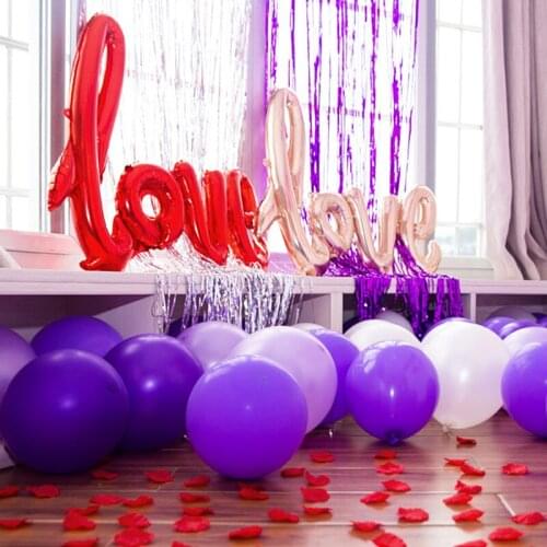 LOVE Letter Foil Balloon Red Rose Gold Heart Helium Balloon Anniversary Wedding Valentines Birthday Party Decoration Bride