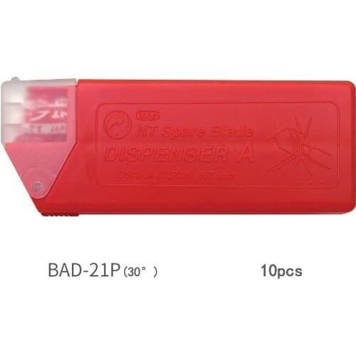 10pcs/set NT BAD-21P Spare Blade 30 Degrees Replacement Blades for A553P CUTTER