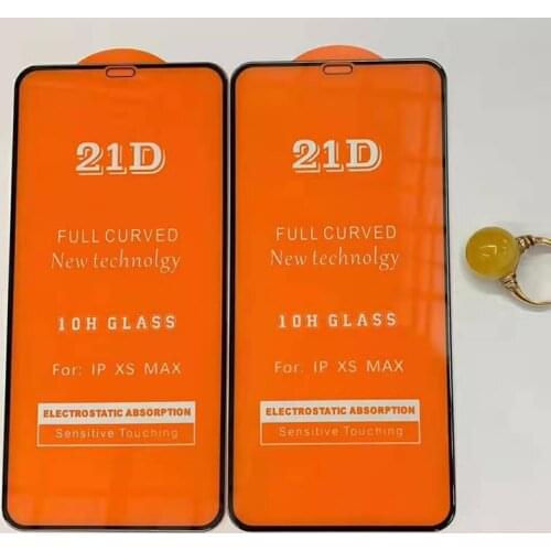 21D Full Cover Full Gule Screen Protector For iPhone 12mini 11 Pro Max XS XR X 8 7 6 6S Plus SE2 Anti-scratch Protective Glass