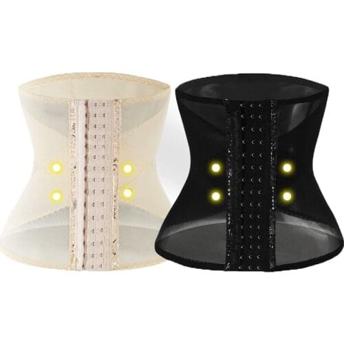 Women Waist Trainer Tummy Slimming Sheath Reducing Girdles Weight Loss Shapewear Modeling Belt Volcanic Energy Stone Body Shaper