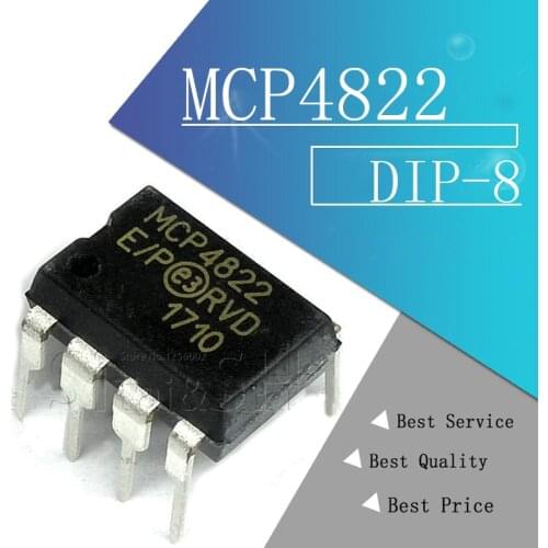 1pcs/lot Original authentic and new MCP4822 MCP4822-E/P DIP-8