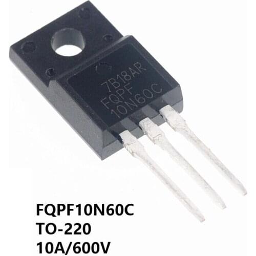 10PCS FQPF10N60C TO220F FQPF10N60 10N60 10N60C TO-220F TO220 new and original IC Chipset