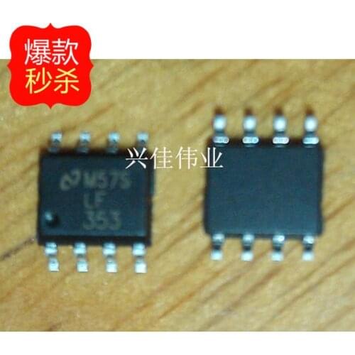 10PCS New LF353 LF353DR LF353MX Chip SOP-8 op-amp buffer amplifier