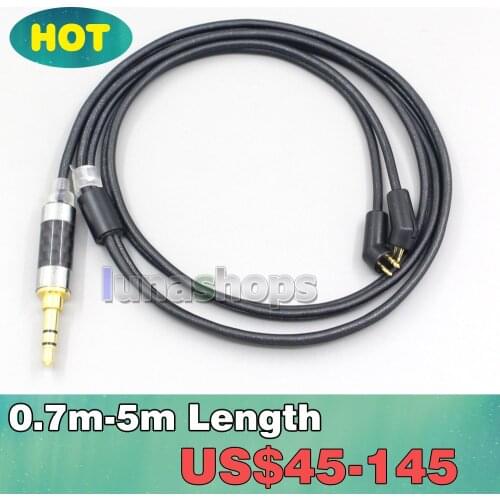 2.5mm 4.4mm XLR 3.5mm Black 99% Pure PCOCC Earphone Cable For Etymotic ER4B ER4PT ER4S ER6I ER4 2pin LN007113