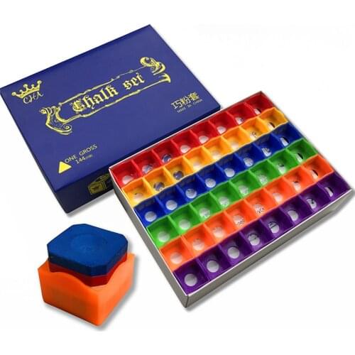 48 Pcs Plastic Colorful Billiard Chalk Holders 6 Colors Pool Cue Chalk Holder Protective Cover Chalk Box Billiard Accessories