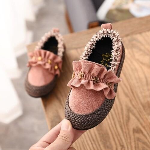 Childrens Flats Spring Autumn Baby Girl Shoes Anti-Slip Casual Flats Walking Shoes Soft Soled Sneakers for Girls