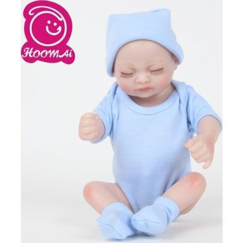 10" High Quality Lifelike Bebe Reborn Dolls Full Silicone Newborn Babies Doll Toy With Painted Hair For Kids Birthday Gift 25 CM