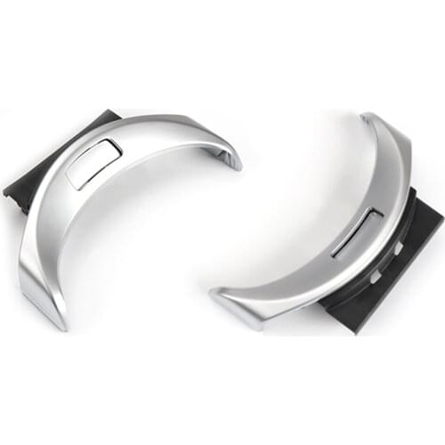 Chrome Center Console Armrest Switch Button Trim Cover for Mercedes Benz C GLC Class W205 W253 2015-2020 Silver Interior Parts