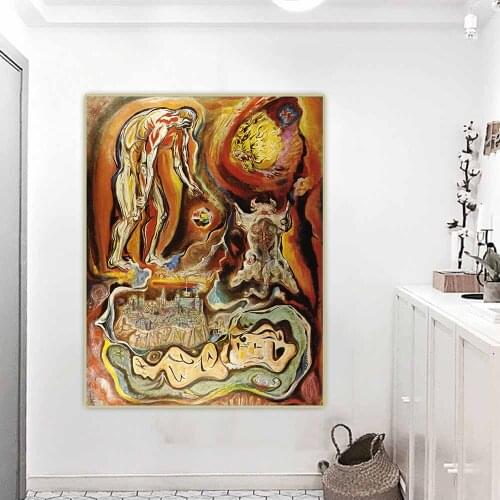 Citon Andre Masson《Emblematic view of Toledo》Canvas Art Oil Painting Artwork Poster Picture Wall Hanging Decor Home Decoration