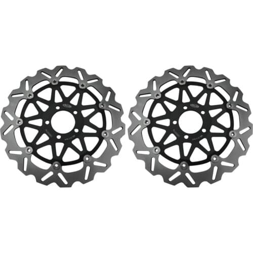 Front Brake Rotors Disc And Pads Kit For Kawasaki ZZR1200 2002-2004 / NINJA ZX9R 1994-1995 Motorcycle Replacement Black