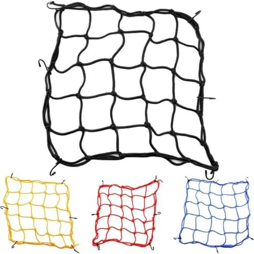 40x40cm Motorcycle Elastic Helmet Rope Cord Luggage Cargo Bungee Net