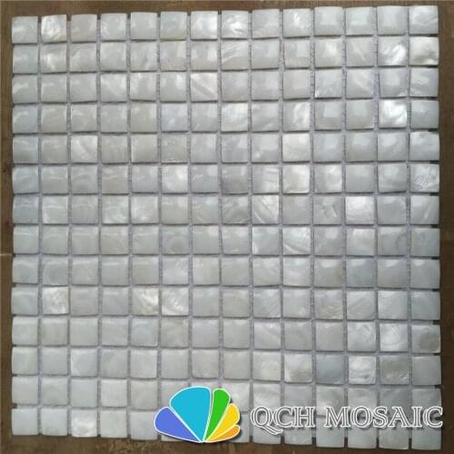 White mother of pearl mosaic tile for house decoration wall tile 11 square feet/lot convex pattern qch72