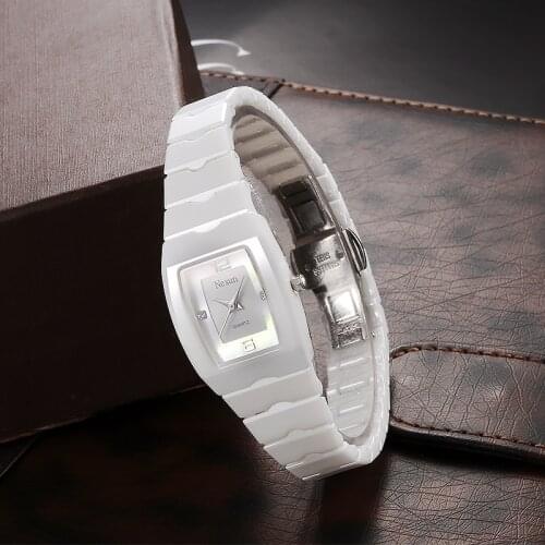Nesun Women's Rectangular Watch