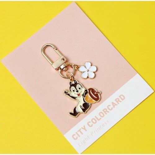 New Popular Cute Cartoon Anime Squirrel Airpods Bluetooth Headset Protection Set Accessories Car Key Chain Bag Charm Pendants