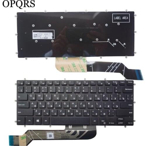 NEW Russian/RU Laptop Keyboard For DELL Inspiron 14 7460 7466 5370 5379 7375 5369 5579 Latitude 13 2 IN 1 3379 3490 No backlight