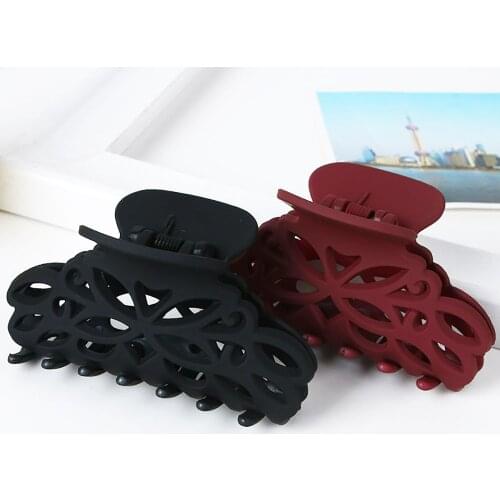 Plastic Hair Clips Pins Claws Hollow Out Carving Flower Large Size Headwear Makeup Tools Womens Hair Styling Tools Accessories