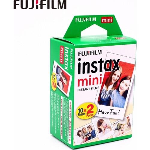 Fuji Fujifilm instax mini 8 9 11 film 20 sheets white Edge film for instax Instant Camera mini 8 9 11 7s 25 50s 90 photo paper
