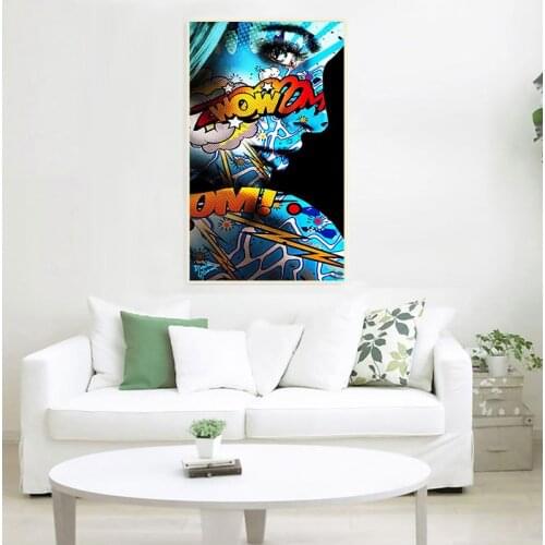 Graffiti Women Portrait Oil Painting Poster And Prints Wall Decor For Living Room Canvas Painting Wall Art Picture Home Posters