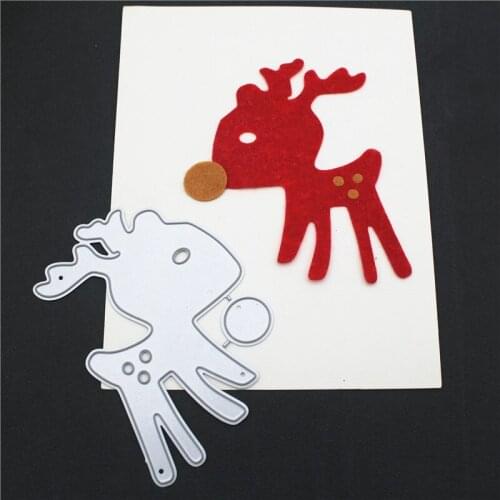 Christmas diy cute deer Stencil new Metal Cutting Dies Cut Practice Hands-on DIY Scrapbooking photo Album Craft dies