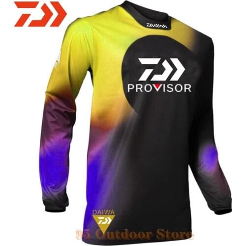 2021 DAIWA Ultra-Light Hooded Fishing Running Quick Dry Breathable Sun Protection Fishing Shirt Anti-UV Jersey Fishing Clothes
