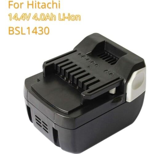 Replacement Battery BSL1430 4.0A 14.4V Li ion Rechargeable Batteria for Hitachi 14.4v BSL1415 C14DSL CD14DSL CJ14DSL Power Tools