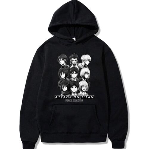 Attack On Titan Hoodie Friends Wings of Freedom Mikasa Mens Hoodies Sweatshirts Shingeki No Kyojin Cosplay Costume