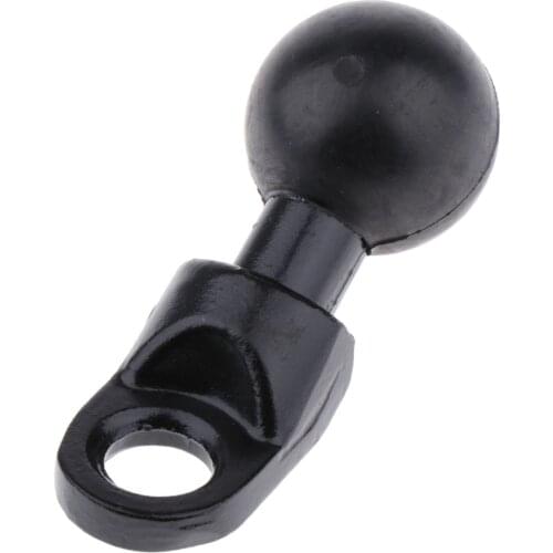 Rail Clamp Mount Motorcycle Handlebar Mirror Mounting Holder Base with 1 inch Ball