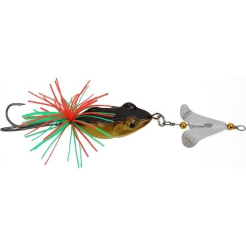 1PCS Frogs Fishing Lure With Propeller Large Noise Isca 135mm 9g Pesca Frogs Sinking Snakehead Bait Fishing Artificial Bait