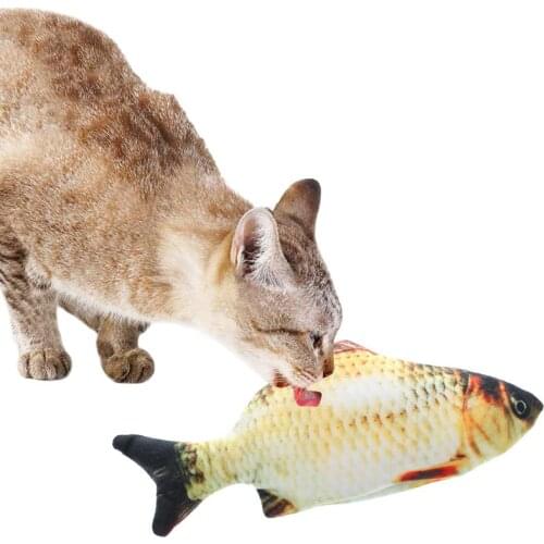 1PCS Pet Chew Toy Bite-resistant Electric Movable Fish Tail Cat Bite Toy Catnip Toy Simulation Fish Playing Funny Toy For Pet
