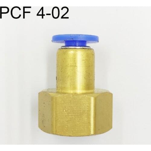 10Pcs Pneumatic Female Straight Air Fittings 4mm Tube Push In 1/4" Quick Connector PCF 4-02
