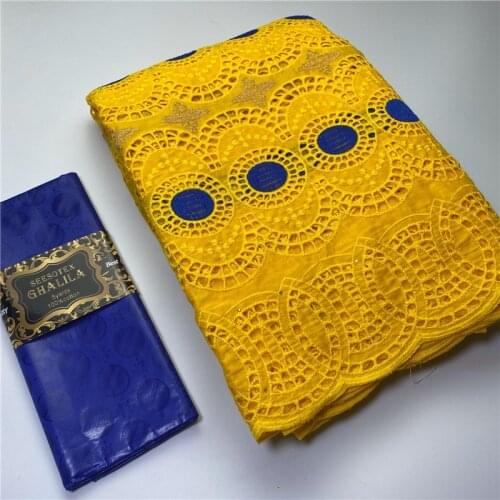 2.5 y Swiss lace fabric +2.5 y Bazin Brode riche embroidery African 100% cotton fabrics Swiss voile lace popular Dubai style 9L5