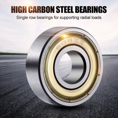 20pcs 608ZZ Ball Bearings Carbon Steel Single Row 8x22x7mm ABEC-7 Deep Groove Miniature Bearings for Skateboard Scooter