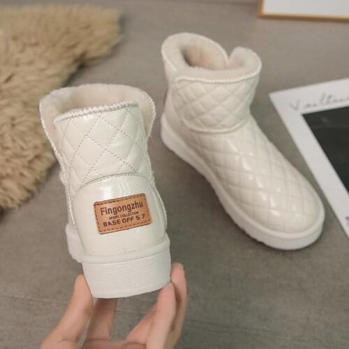 2021 Boots Fashion Breathable High Top Women Ankle Boots Waterproof Male Winter Snow Boots Buckle Strap Snow Boots Sapatos