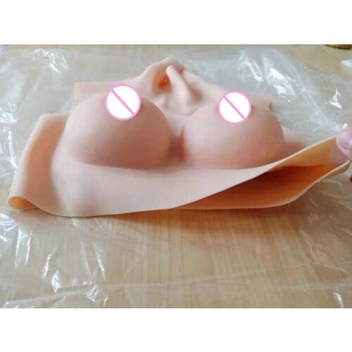 2G Upgrade BCD High Collar Neck Fake Artificial Boob Realistic Silicone Breast Forms Crossdresser Shemale Transgender Drag Queen