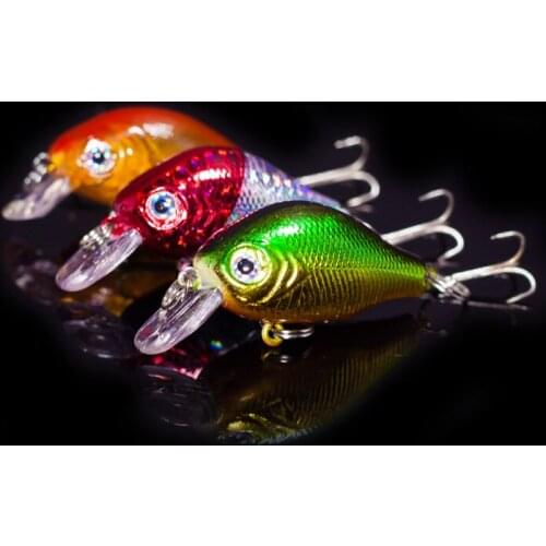 3pcs/lot 7 g/5.5 cm/ minnow fishing lures Plastic Hard Artificial bait Fishing lure isca artificial crank bait