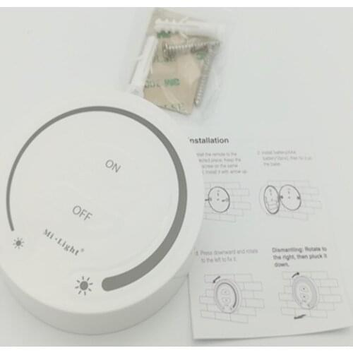 30pcs Mi.light FUT087 2.4G wireless Touch Dimming Remote Controller Adjust Brightness LED Dimmer For Mi.light Bulb Controllers