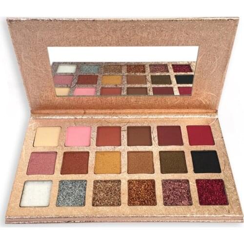 5 Piece 18 Colors High Pigment Eyeshadow Pallet Private Label Eye Shadow Low Moq Makeup Palette
