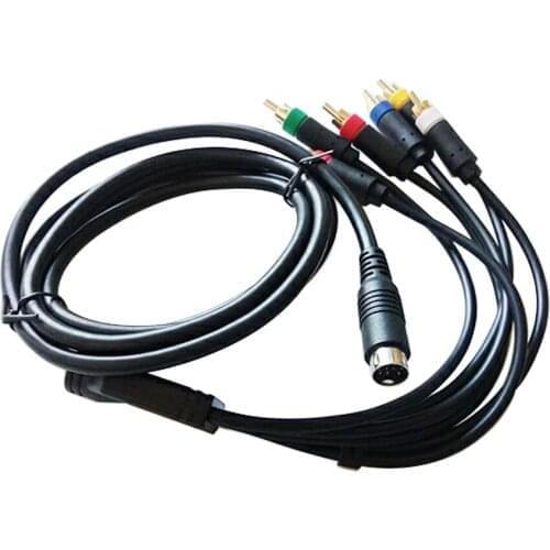 50 pcs a lot 1.8m RGBS/RGB Cable Replacement Color Monitor Component Cable for Sega MD2 Game Console