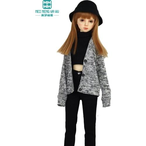 BJD Doll clothes Accessories 58-60CM 1/3 SD DD Toys Ball Jointed Doll Fashion wool cardigan, jeans Girls gift