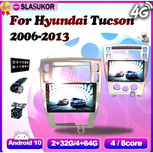 6G+128G Android 10 For Hyundai Tucson 2006 2007-2013 Auto Car Radio Carplay Multimedia Video Player GPS Navigation DVD NO 2 din