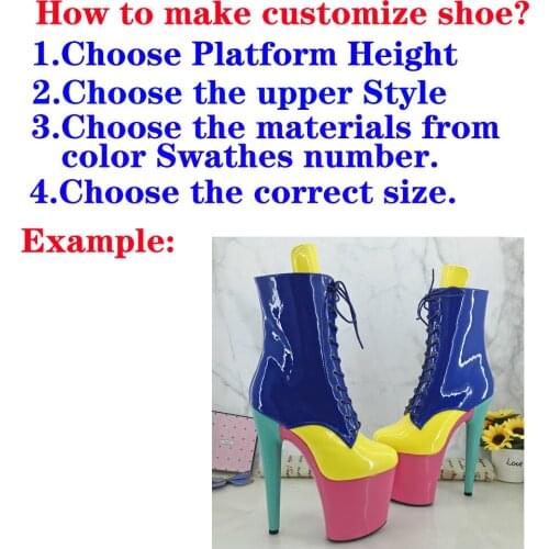 Shinny PU--Customize Style Pole dance shoes